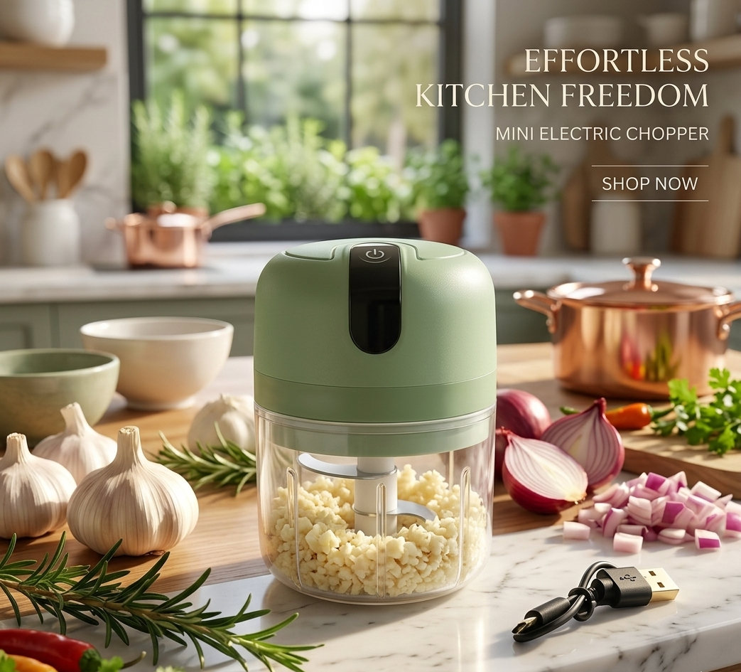 Choppy Mini Electric Food Processor & Vegetable Chopper,Garlic Chopper/Machine(250ML)